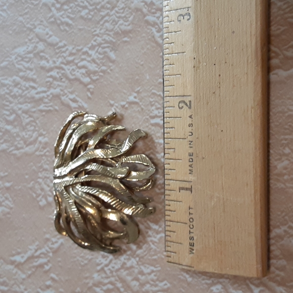 Vintage Mod 60's Goldtone Musi Shoe Clips - Picture 6 of 6